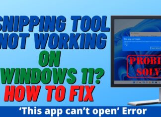 วิธีแก้ปัญหา SnippingTool.exe - Bad Image