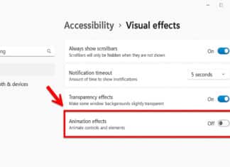 วิธีปิด Animation Effects บน Windows 11 ให้เครื่องลื่นขึ้นทันใจ
