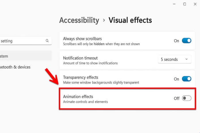 วิธีปิด Animation Effects บน Windows 11 ให้เครื่องลื่นขึ้นทันใจ