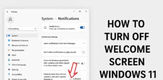 วิธีปิดหน้าจอ Welcome Screen Windows 11 อย่างละเอียด
